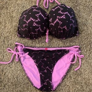 Victoria’s Secret Swim Lace Bikini 36DD L
